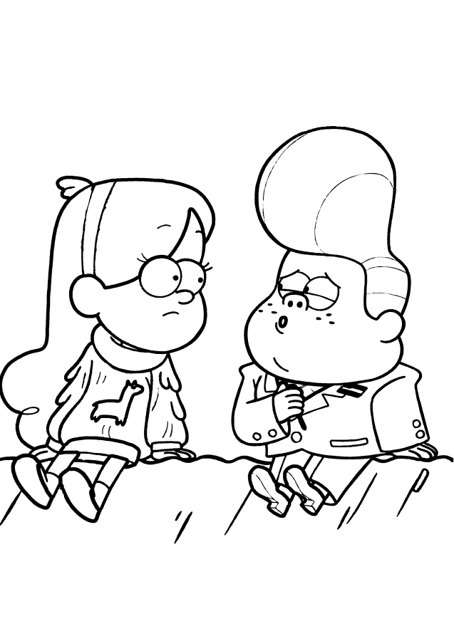 Dipper e Mabel pensativos em pé na lâmpada
